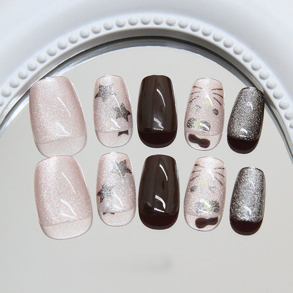 12 Sizes-24 Pcs Press On Nails MY140