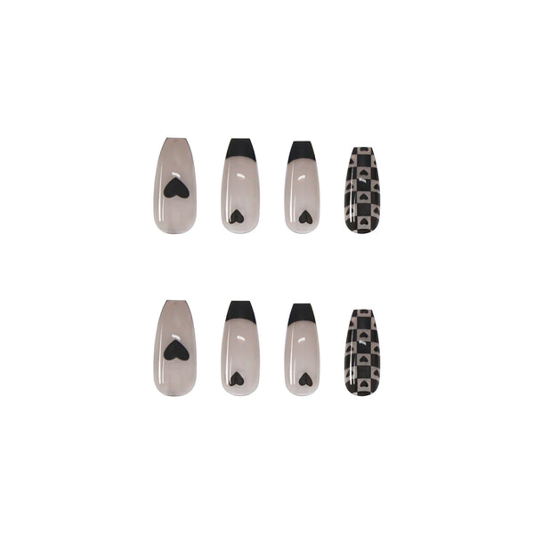 12 Sizes-24 Pcs Press On Nails Z178