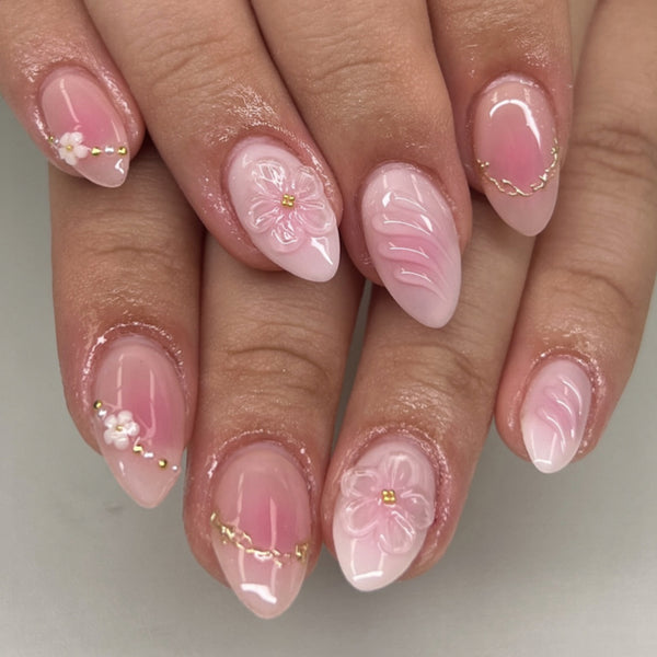 12 Sizes-24 Pcs Press On Nails JP4088