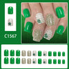 12 Sizes-24 Pcs Press On Nails C1567