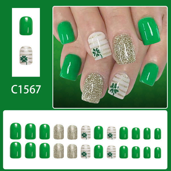12 Sizes-24 Pcs Press On Nails C1567