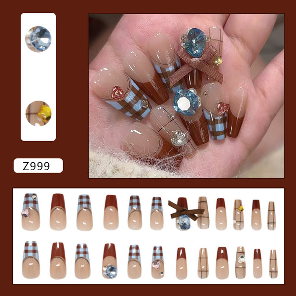 12 Sizes-24 Pcs Press On Nails Z999