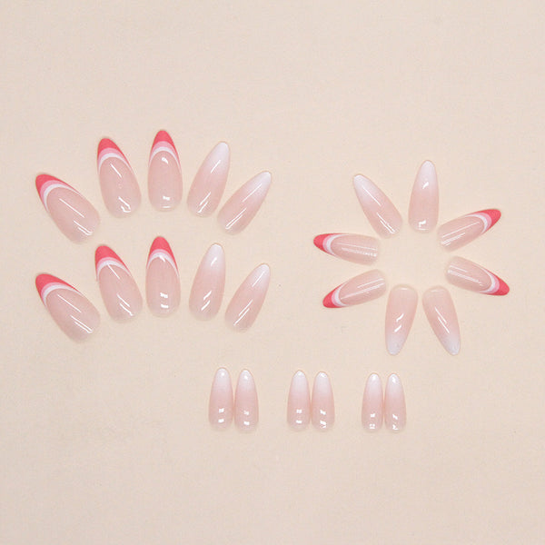 12 Sizes-24 Pcs Press On Nails W1104