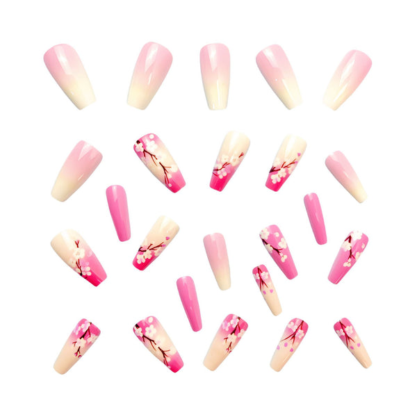 12 Sizes-24 PcsPress On Nails Y506