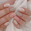 12 Sizes-24 Pcs Press On Nails C1591