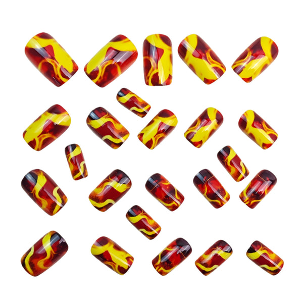 12 Sizes-24 Pcs Press On Nails Y1817