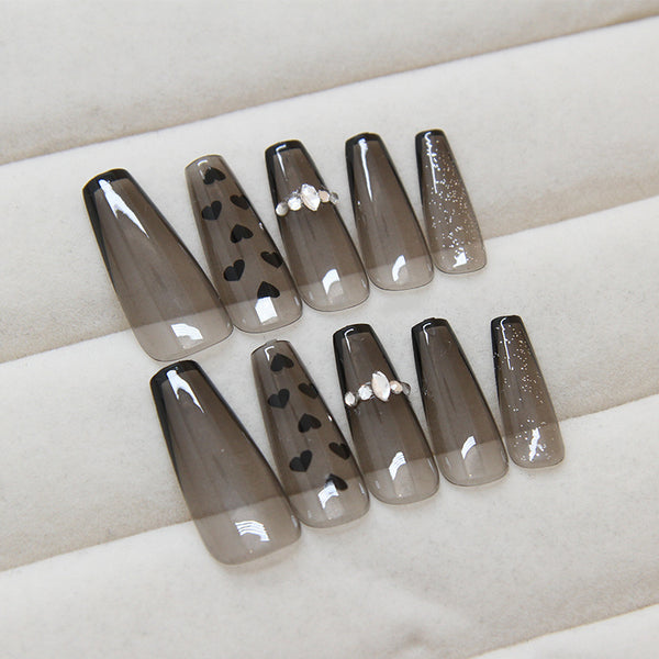 12 Sizes-24 Pcs Press On Nails Z883