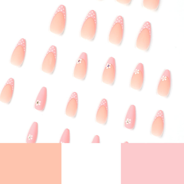 12 Sizes-24 Pcs Press On Nails JP1998