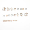 12 Sizes-24 Pcs Press On Nails JP1640