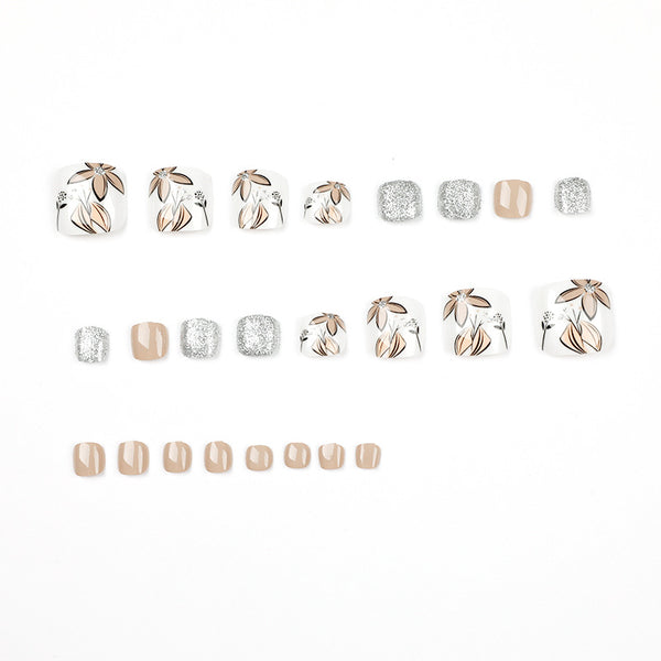 12 Sizes-24 Pcs Press On Nails JP1640