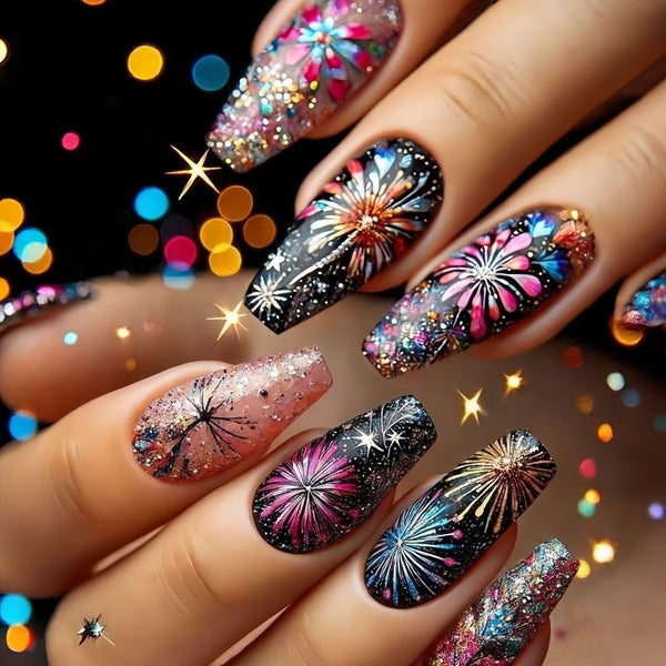 12 Sizes-24 Pcs Press On Nails Y566