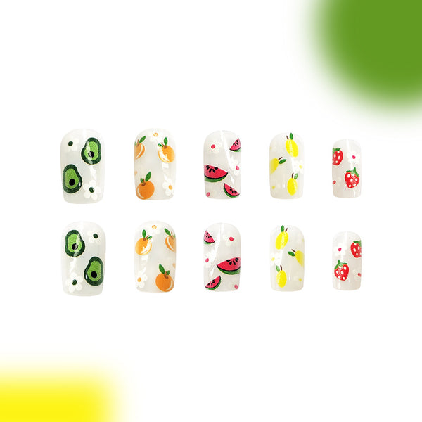 12 Sizes-24 Pcs Press On Nails C354