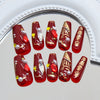 12 Sizes-24 Pcs Press On Nails Z1010
