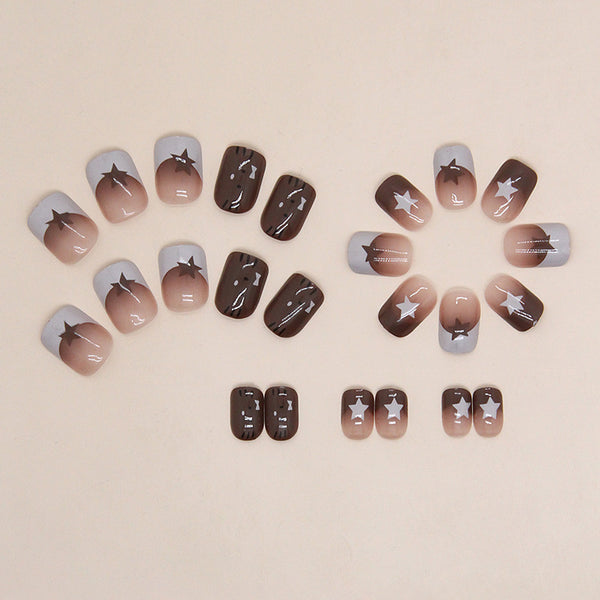 12 Sizes-24 Pcs Press On Nails R823