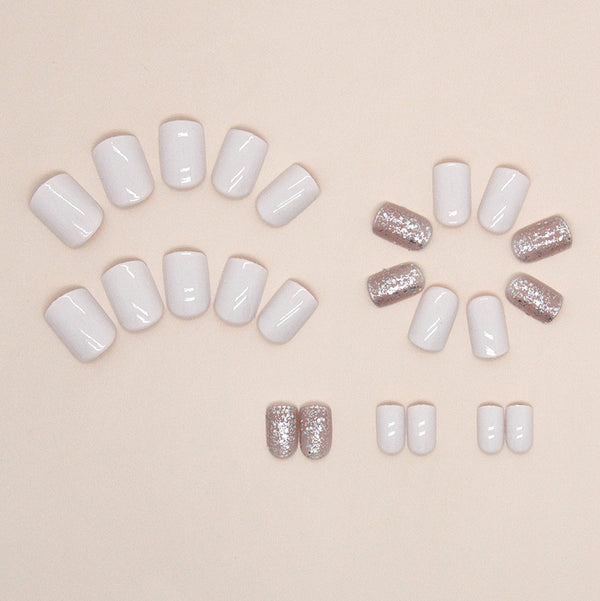 12 Sizes-24 Pcs Press On Nails W1301