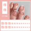 12 Sizes-24 Pcs Press On Nails C1194