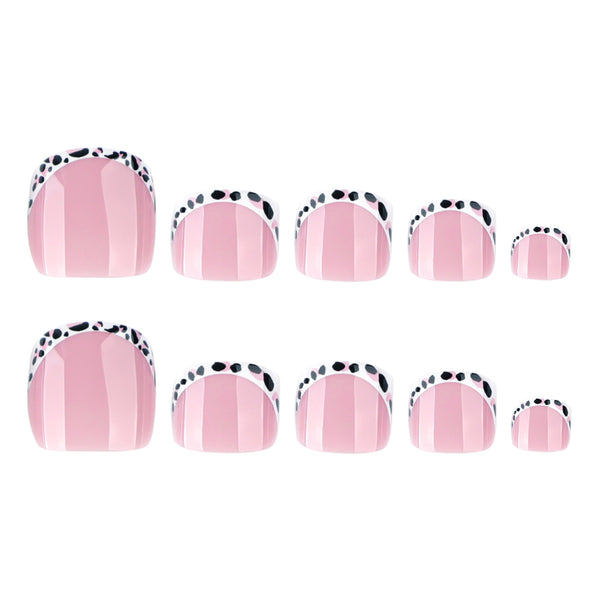 12 Sizes-24 Pcs Press On Nails JP3808