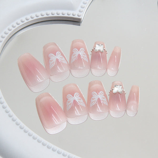 12 Sizes-24 Pcs Press On Nails MY019
