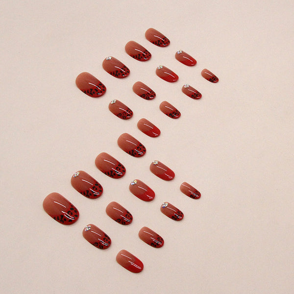 12 Sizes-24 Pcs Press On Nails Z745