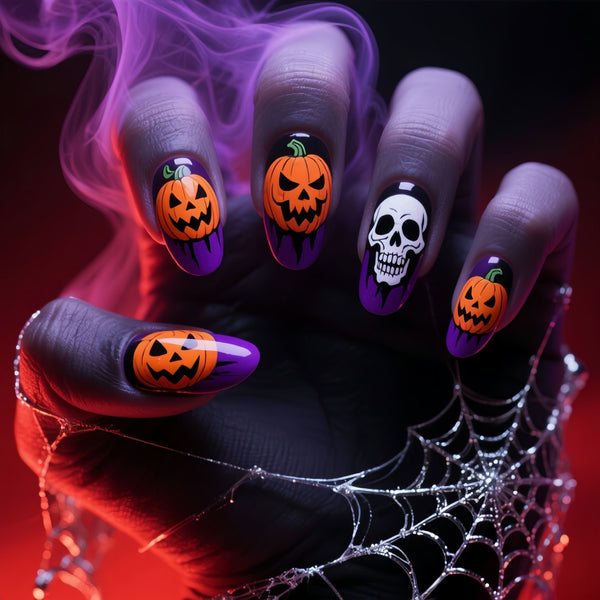 12 Sizes-24 Pcs Press On Nails Y1173