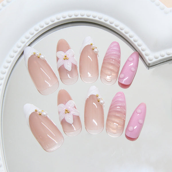 12 Sizes-24 Pcs Press On Nails Z1068