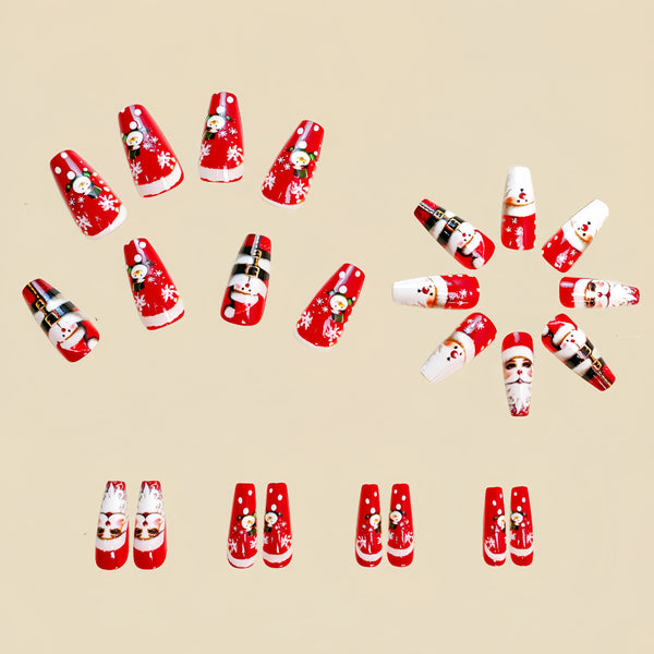 12 Sizes-24 Pcs Press On Nails Y416