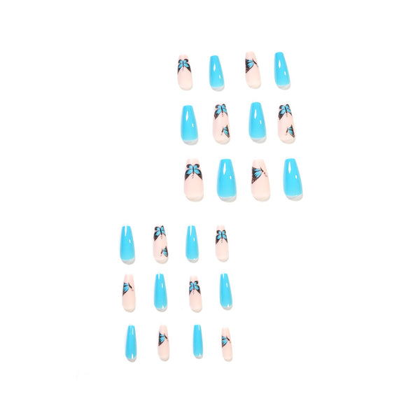 12 Sizes-24 Pcs Press On Nails JP1430