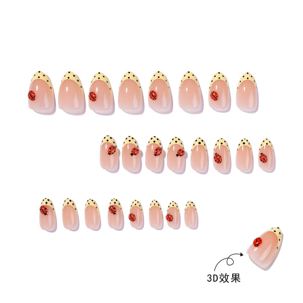 12 Sizes-24 Pcs Press On Nails JP4387