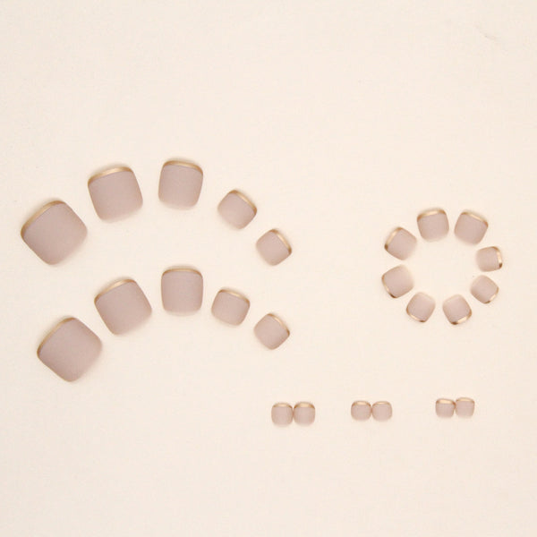 12 Sizes-24 Pcs Press On Nails F040