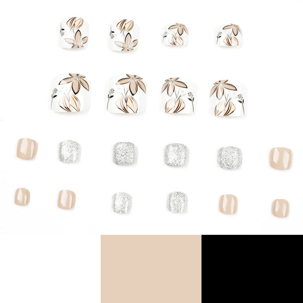 12 Sizes-24 Pcs Press On Nails JP1640