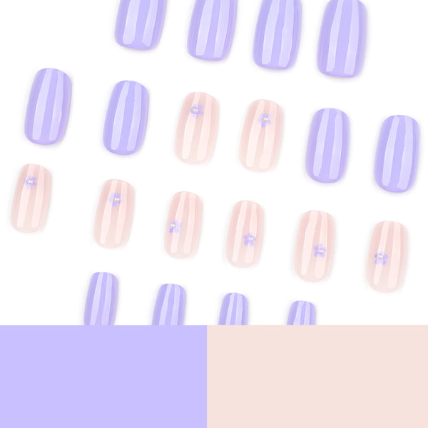 12 Sizes-24 Pcs Press On Nails JP3934