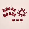 12 Sizes-24 Pcs Press On Nails W1890