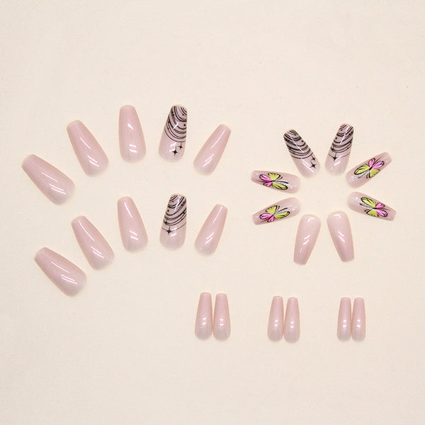 12 Sizes-24 Pcs Press On Nails W341