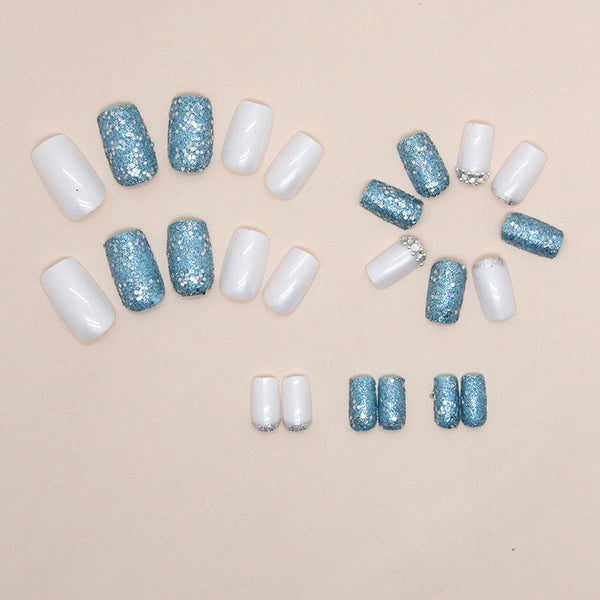 12 Sizes-24 Pcs Press On Nails Z748