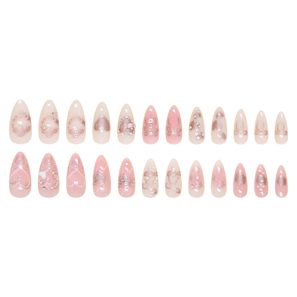 12 Sizes-24 Pcs Press On Nails Z936