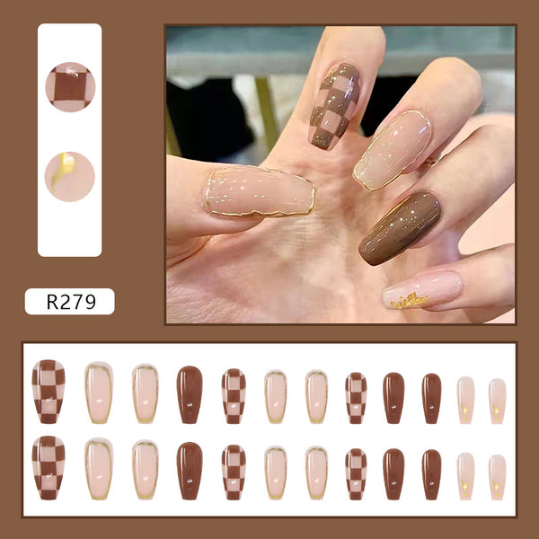 12 Sizes-24 Pcs Press On Nails R279