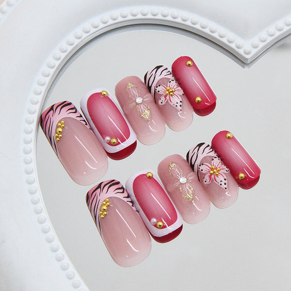 12 Sizes-24 Pcs Press On Nails Z1083