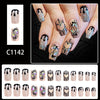 12 Sizes-24 Pcs Press On Nails C1142