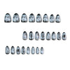 12 Sizes-24 Pcs Press On Nails JP4523