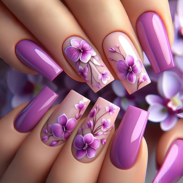 12 Sizes-24 Pcs Press On Nails Y537