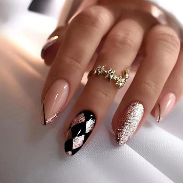 12 Sizes-24 Pcs Press On Nails W375