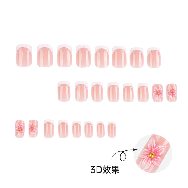 12 Sizes-24 Pcs Press On Nails JP4402