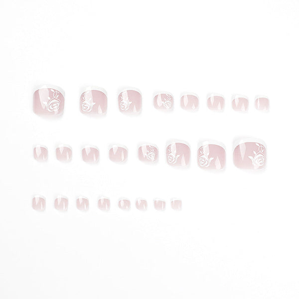 Press On Toe nails Set 24pcs/set JP1656