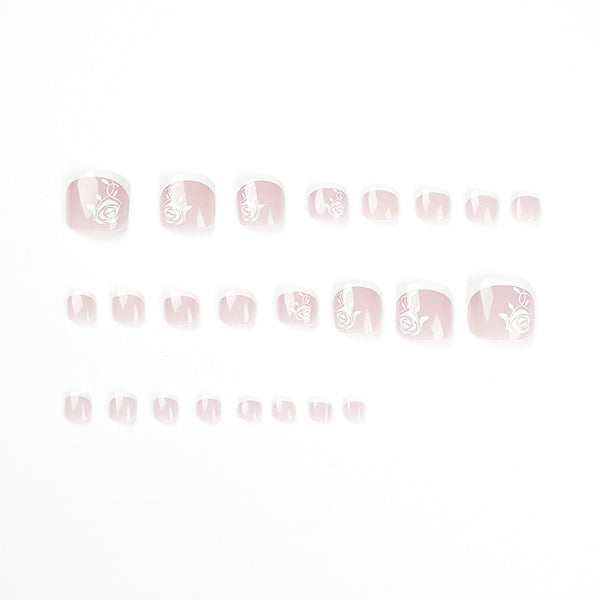 12 Sizes-24 Pcs Press On Nails JP1656
