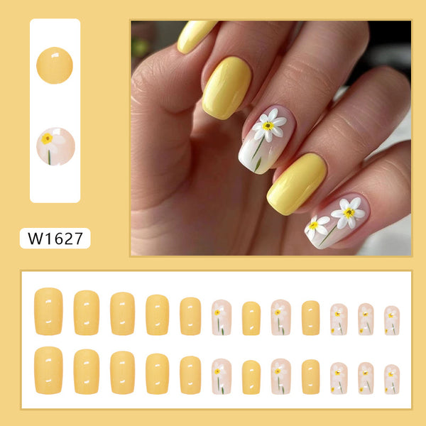 12 Sizes-24 Pcs Press On Nails W1627