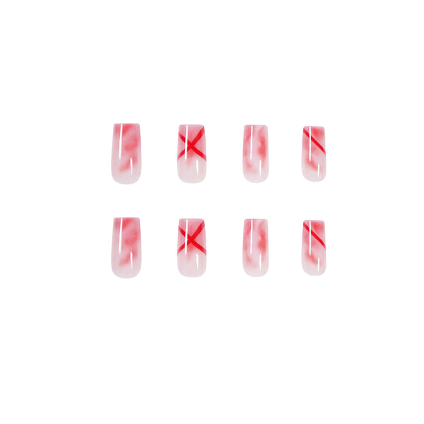12 Sizes-24 Pcs Press On Nails JP1194