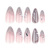 12 Sizes-24 Pcs Press On Nails JP4231