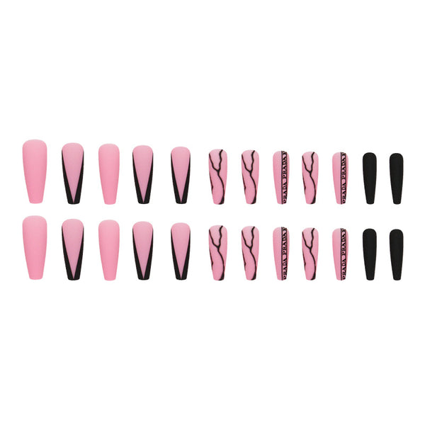 12 Sizes-24 Pcs Press On Nails W1299