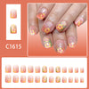 12 Sizes-24 Pcs Press On Nails C1615
