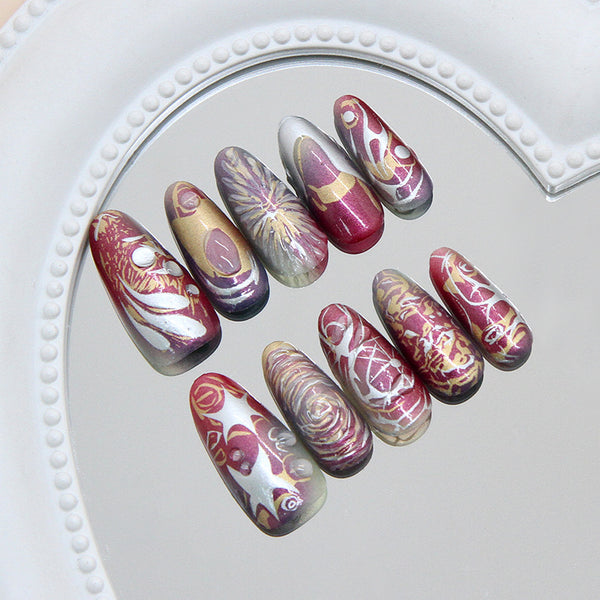 30 Pcs Press On Nails W2122